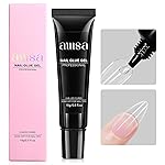 AILLSA Gel Nail Glue for Nails Tips, Solid Super Strong Gel Glues 15g Professional Fake Acrylic Soft Nails Glue U V Lamp Curing Needed - Long Lasting