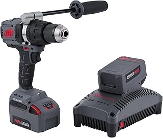 Ingersoll Rand D5241-K22 1/2" 20V Cordless Hammer Drill 2 Battery Kit, 1100 in-lb Torque, Keyless Chuck, Pistol Grip