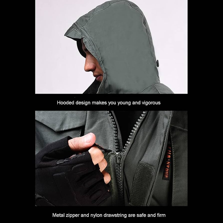 Amazon.com: YJKJ Work Jacket, Jacket Workwear, Multi-Pocket