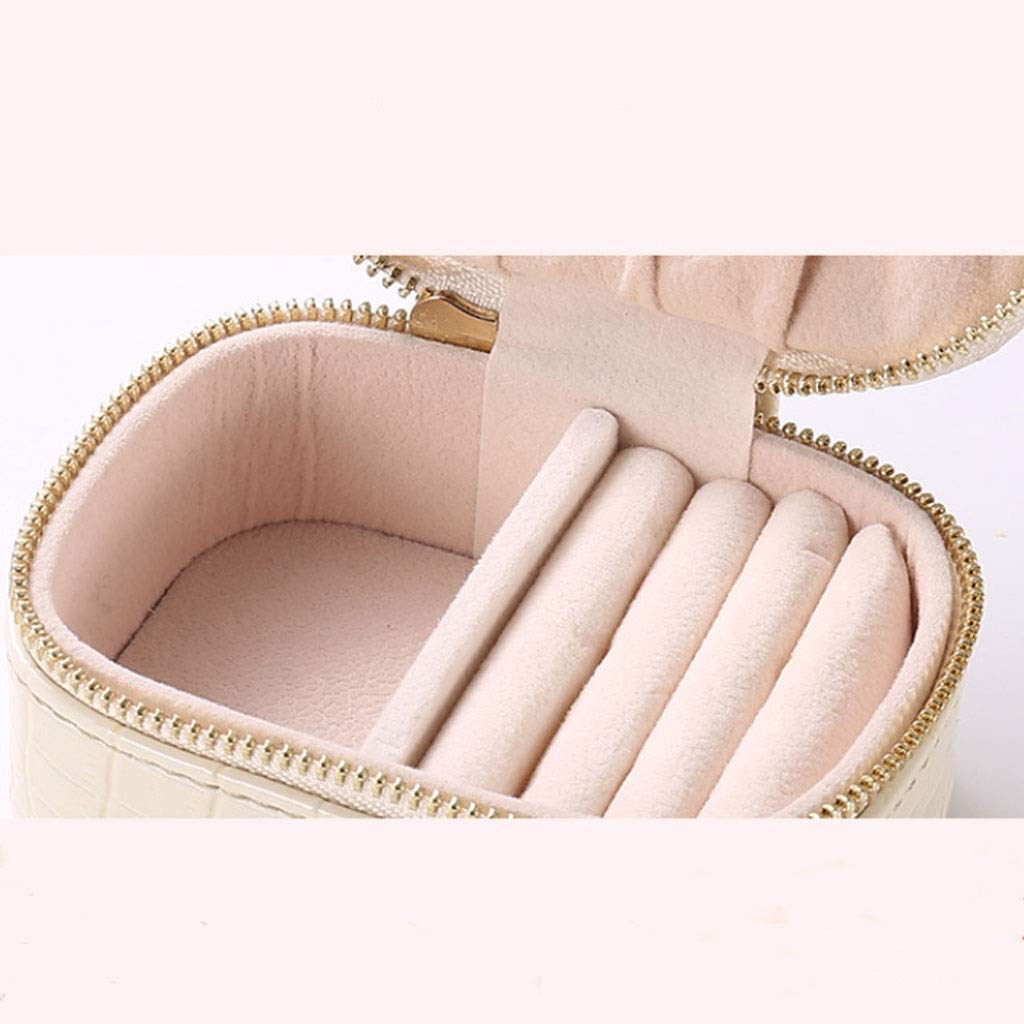 Scatola in Finta Pelle PU, Orecchini, collane, Braccialetti, portaoggetti, Organizer da Viaggio Portatile in Stile Europeo