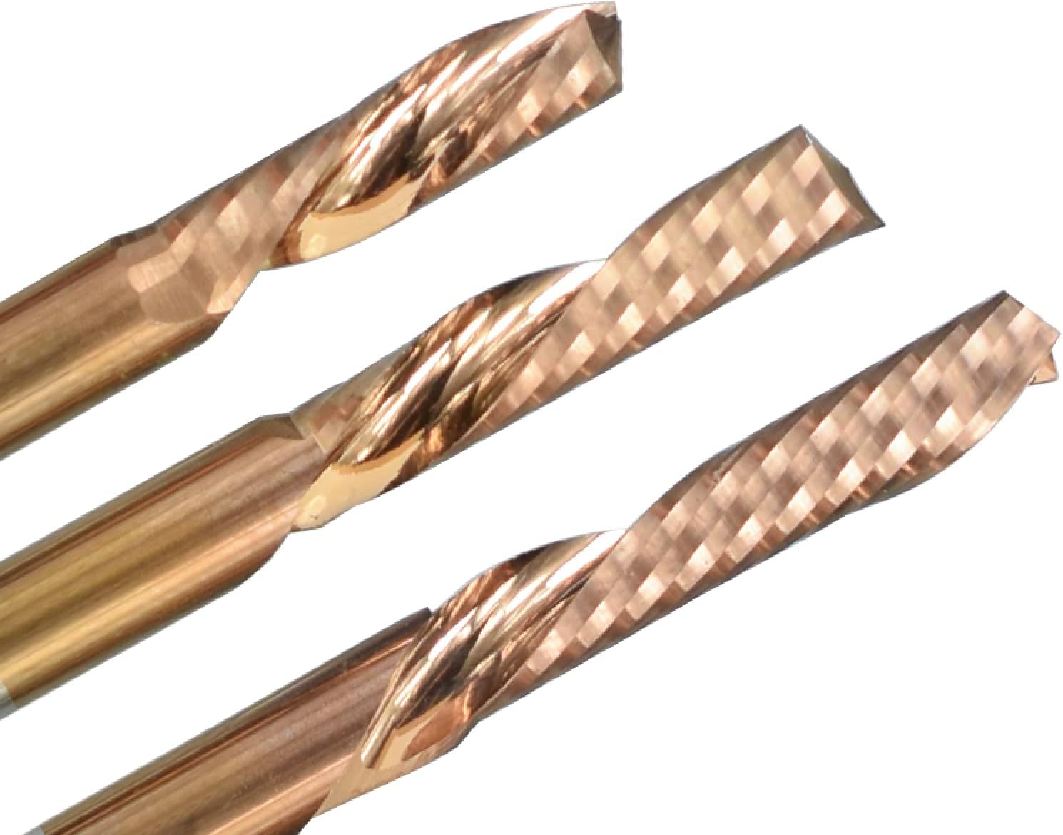 Drill Bit Down Cut Mill TiCN Coated CNC Router Bit Single Flute End Mill Carbide Milling Cutter,8x8x25x70