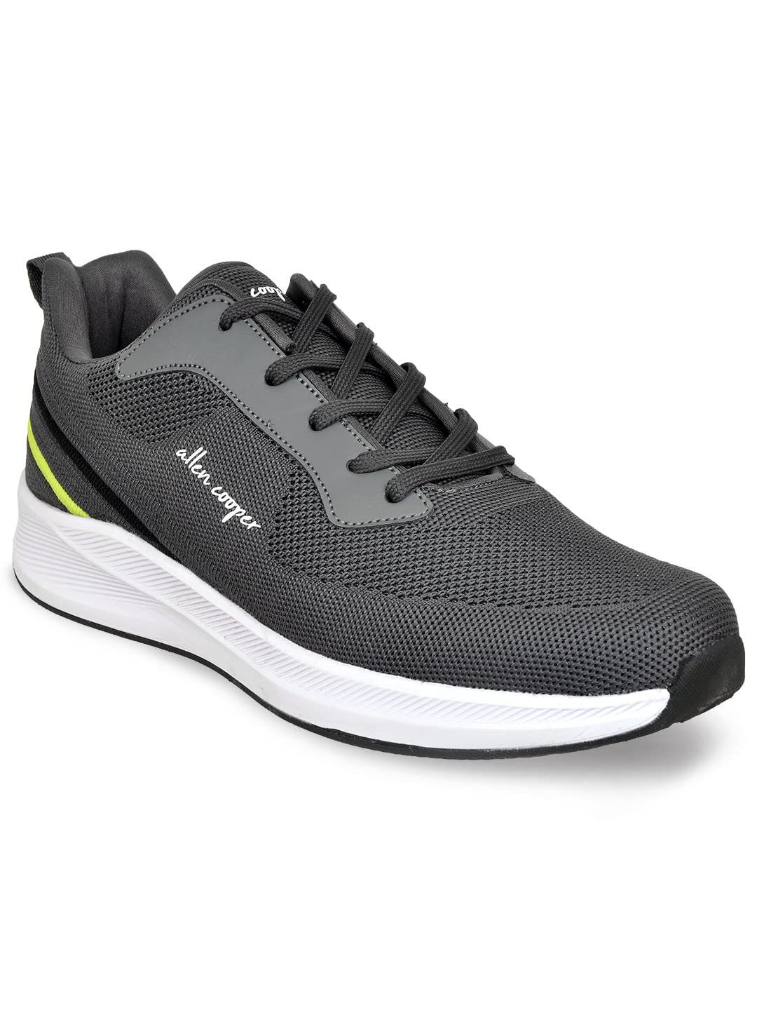 Training,Road Running,Cricket,Gym,Sports Comfortable Extra Max Cusion with Memory Foam Insole Running Shoes for Men(601|Grey/Black-Olive-Sizes 6,7,8,9,10)