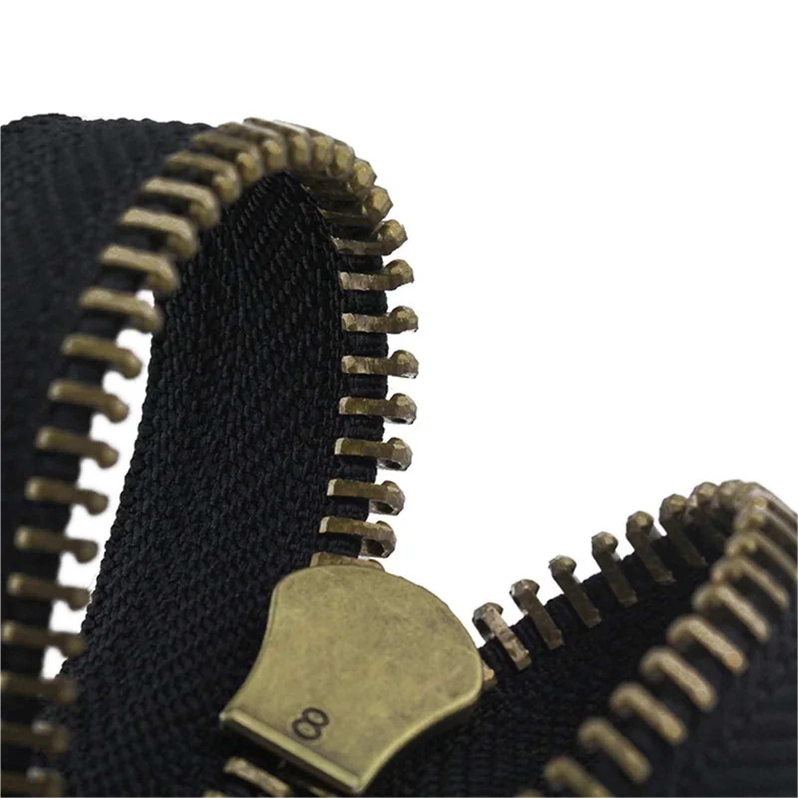 2 Pezzi 8# Cerniera In Metallo 70/80/90/100/120 Cm Doppi Cursori For Cappotto In Tessuto Piumino Giacca Riparazione Fai Da Te Abbigliamento Cucito Adatto per cappotti e giacche(Black,120cm)