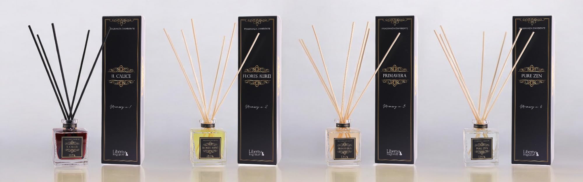 Primavera - Fragranza Ambiente di Lusso - Essenza dei Ciliegi di Osaka - Note di Rum, Fiori di Ciliegio e Sandalo - Profumazione d'Ambiente - Diffusore con Bastoncini - 200ml