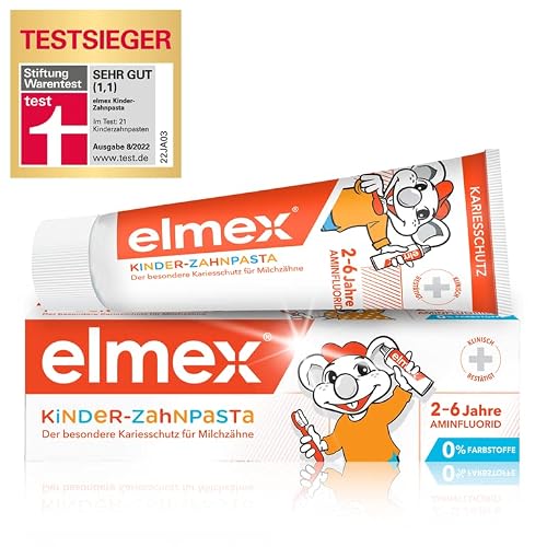 Kinderzahnpasta ohne Fluorid für 2-6 Jahre – elmex 50ml