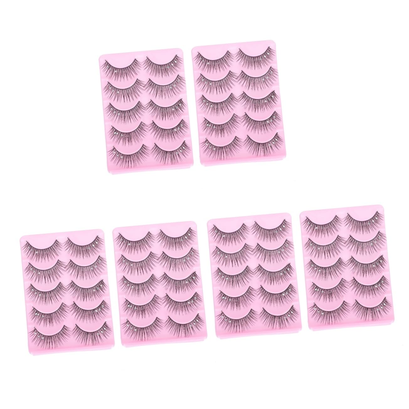 MAGICLULU Juego De 3 Pestañas Postizas Realistas De 10 Pares Para Mujer Maquillaje De Escenario Pestañas Naturales Negras