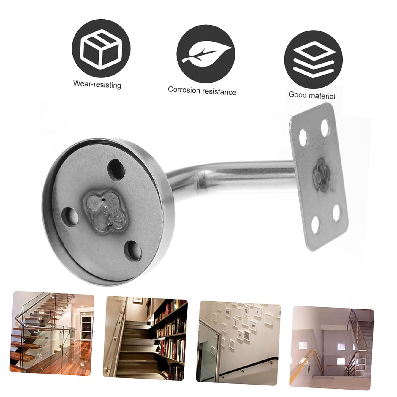 Supporto Corrimano in Acciaio Inox per Scala, 5 Pezzi