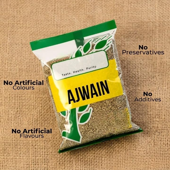 Ajwain 100 grams | Whole Ajwain(Carom Seeds) | No Added Colour | Preservatives Free