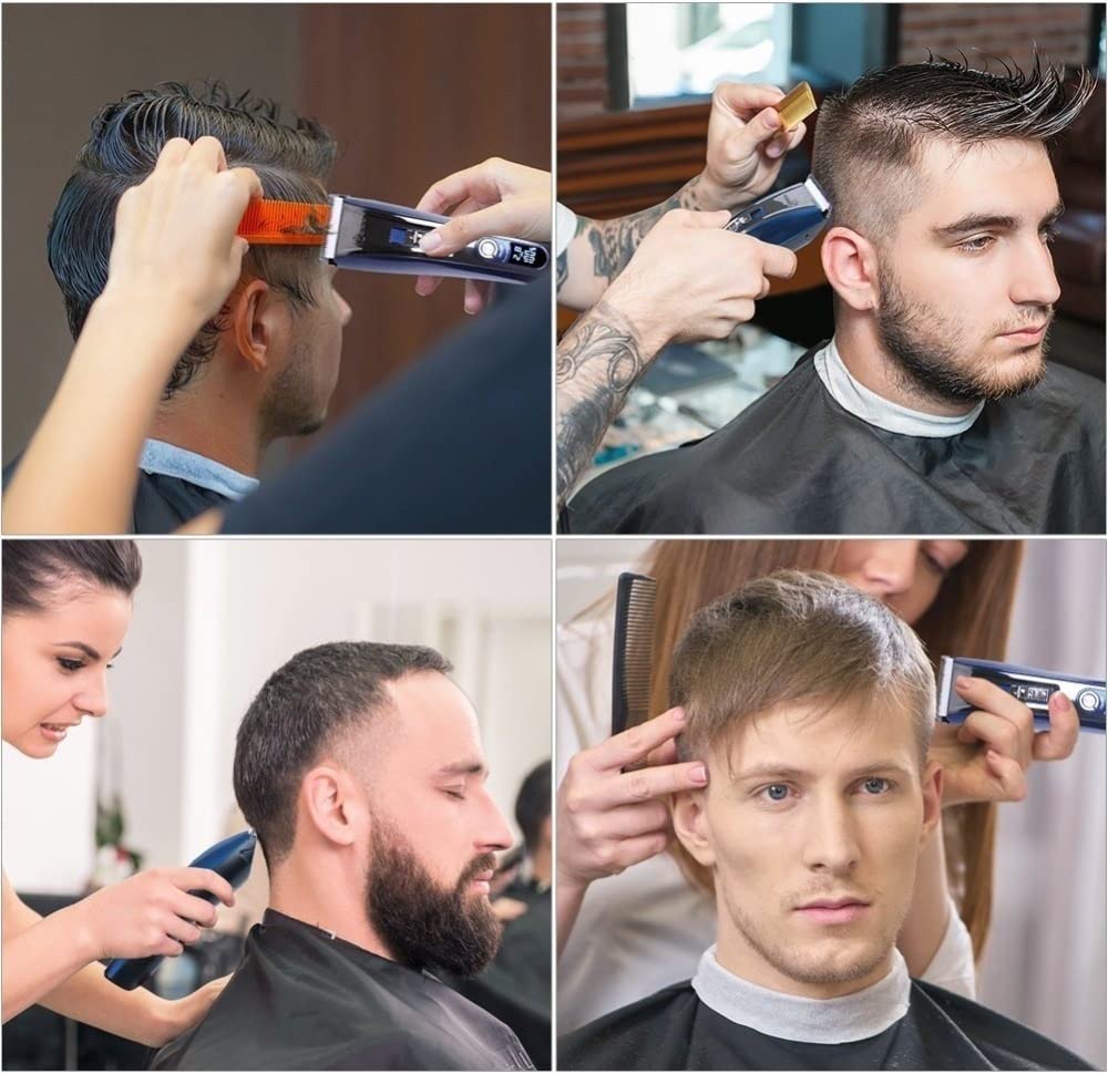 Cortadora de pelo, recortadora de barba para hombre, impermeable, profesional, inalámbrica, para hombres, máquina de corte de pelo eléctrica, una batería