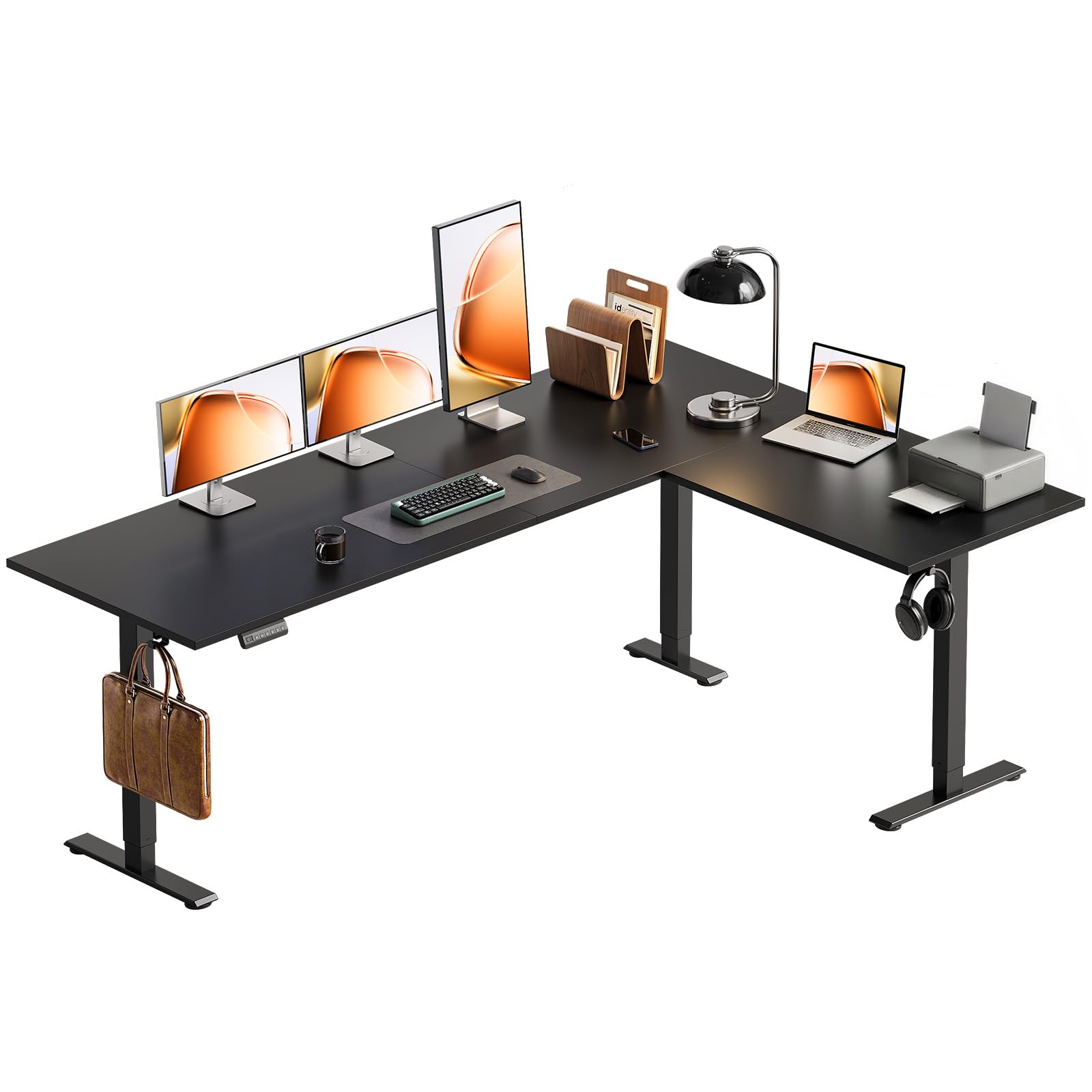 Amazon.com: OffiGo 71 Inch Reversible L Shaped Electric Standing