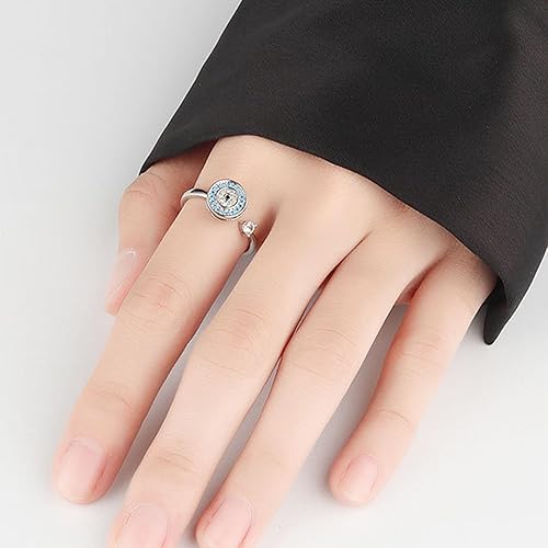 Miniatura 124 de 925 Sterling Silver Ring Minimalist Adjustable Rings Band Handmade Rings for Women Girls