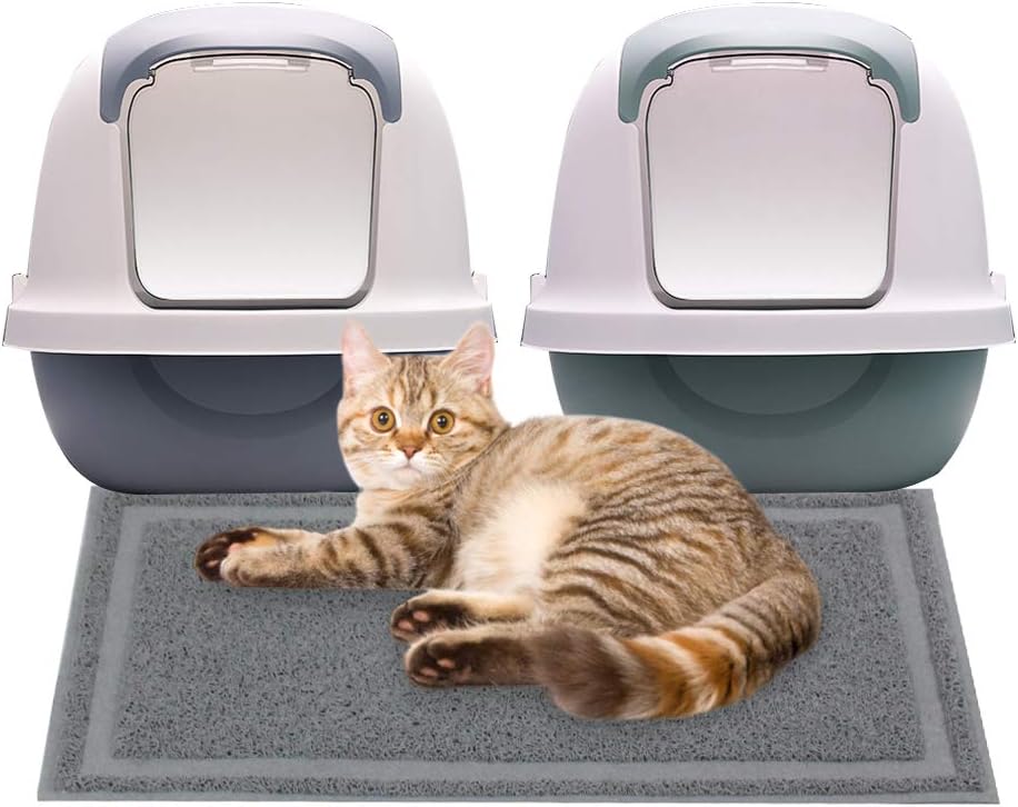 PAWISE Cat Litter Mat Trapping Mat Litter Box Rug Carpet Easy Clean