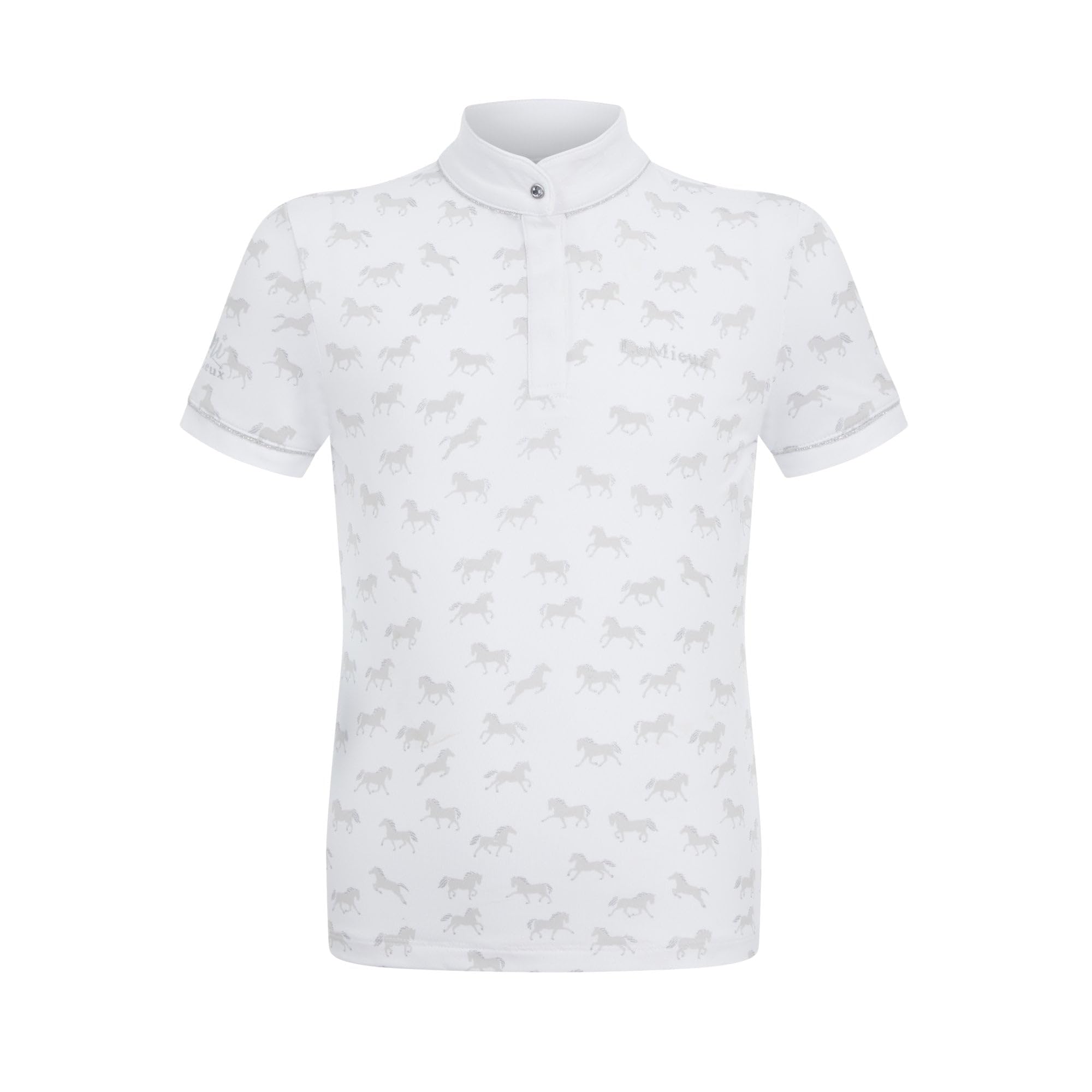 LeMieux Mini Bella Chemise de concours pour enfant Blanc