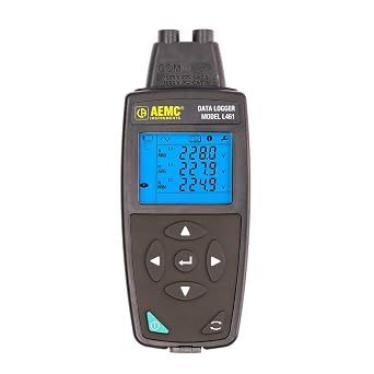 AEMC L461 2153.54 1-Channel True-RMS AC/DC Voltage Data Logger with Backlit LCD and DataView Software, 10V to 1200VAC, 10V to 1700VDC