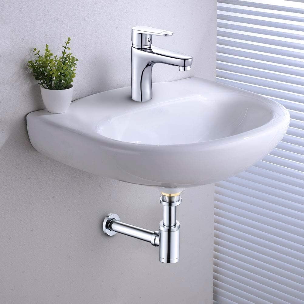 Buy Menatt Round P Trap Waste Pipe Kit Assembly