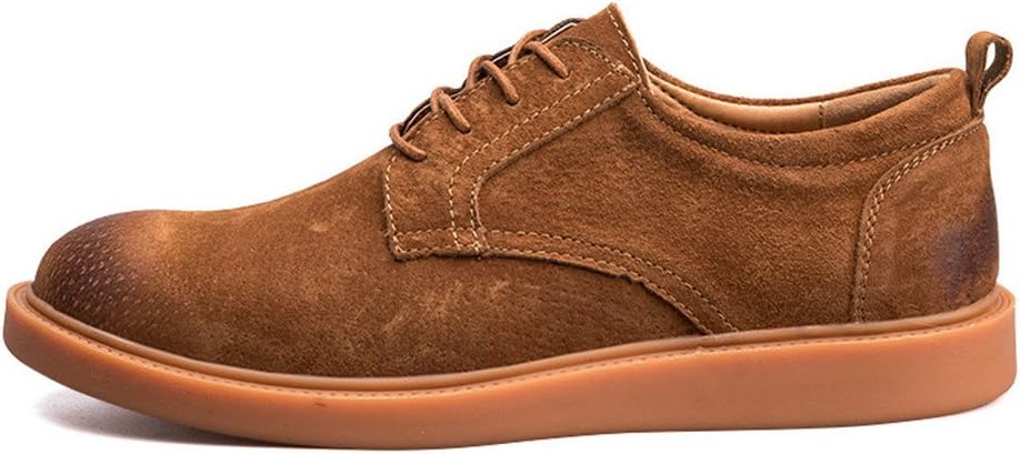 Hombres casual zapatos de cuero, British zapatos casuales, zapatos de hombre  joven,Brown,Cuarenta y tres : Amazon.es: Zapatos y complementos