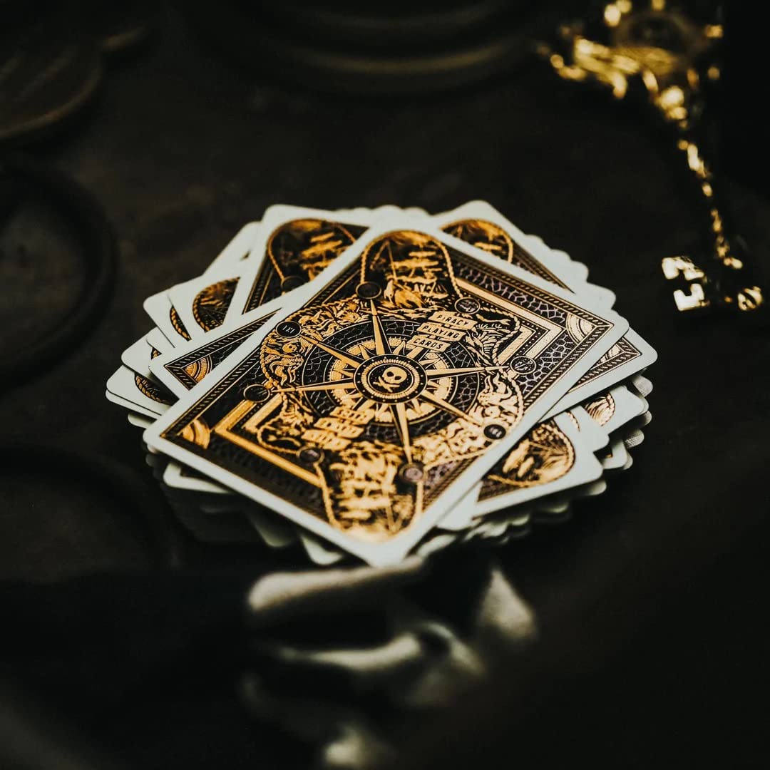 Amazon.com: MilesMagic Theory11 Piracy Playing Cards Very Limited Edition  Poker Collectible Rare Deck with Crystal Clear Acrylic Transparent Card  Protector Clip : Toys & Games