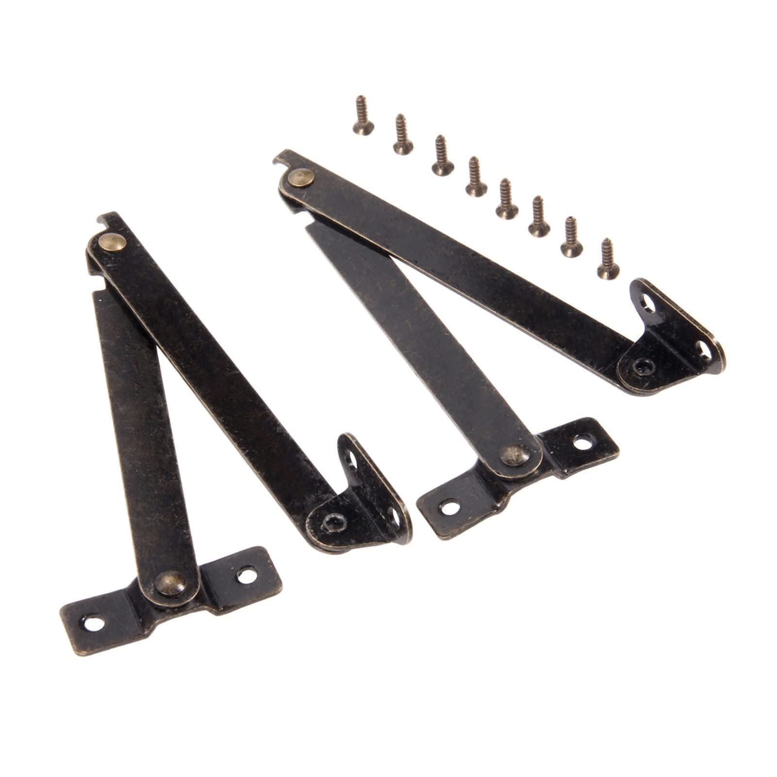 Nvsfzgiyg Brass 2 Pieces Of Alloy Hinges, Anti-Rust Appearance, Suitable For Antique Furniture, Cabinets, Jewelry Wooden Box, Wardrobe