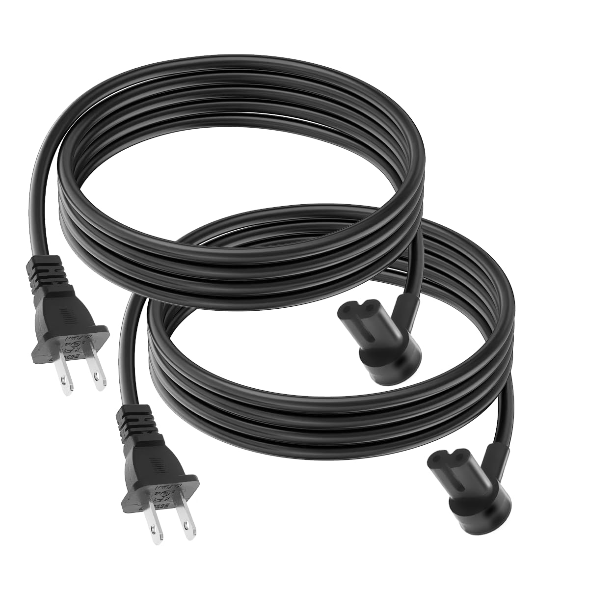 (2-Pack) Long Power Cords Compatible with Sonos Era 100 and Era 300 Speakers, Extended Reach, Enhanced Flexibility, and Durability, Secure Connection