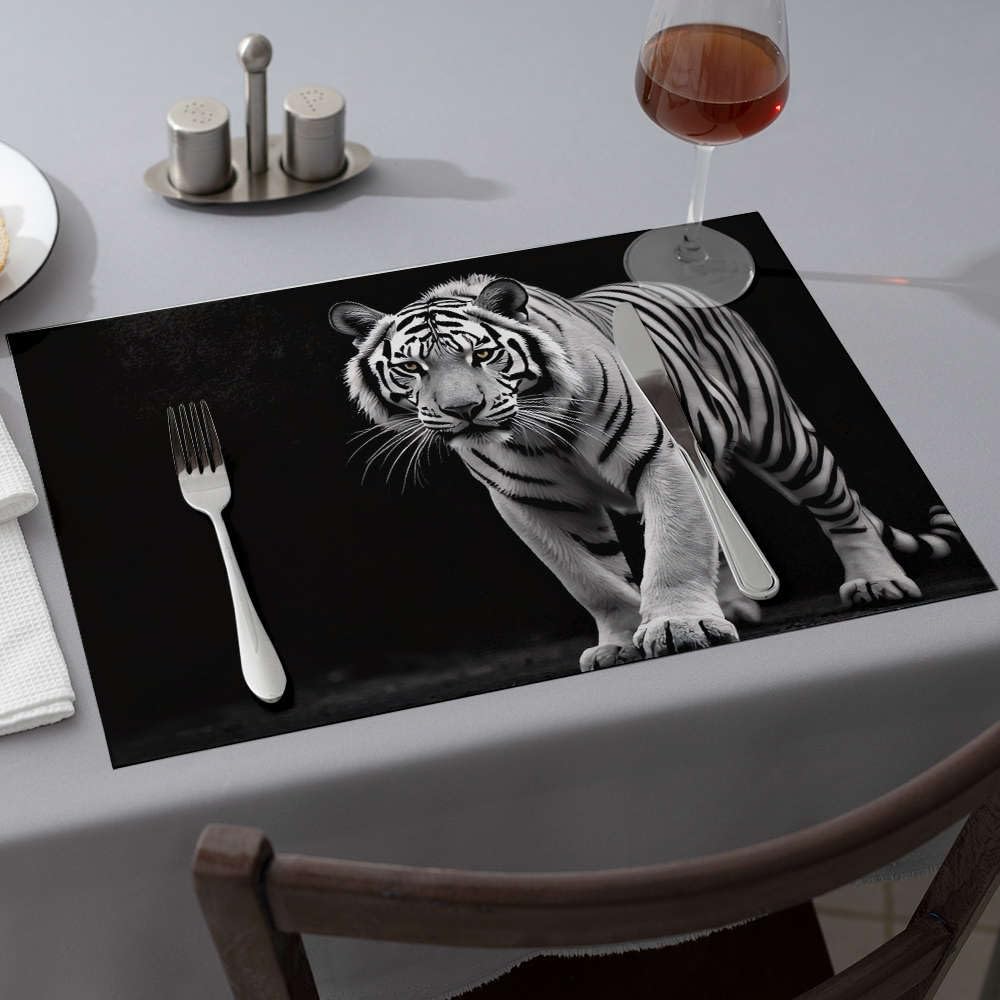 Sets de table bleu anti-chaleur pour comptoir pour protéger des plats chauds