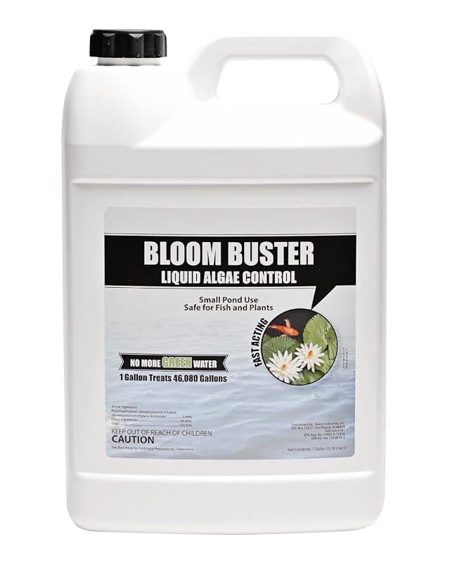Bloom Buster Algae Control for Fish Ponds Water Gardens - Gallon - Safe for Koi Fish Goldfish Plants