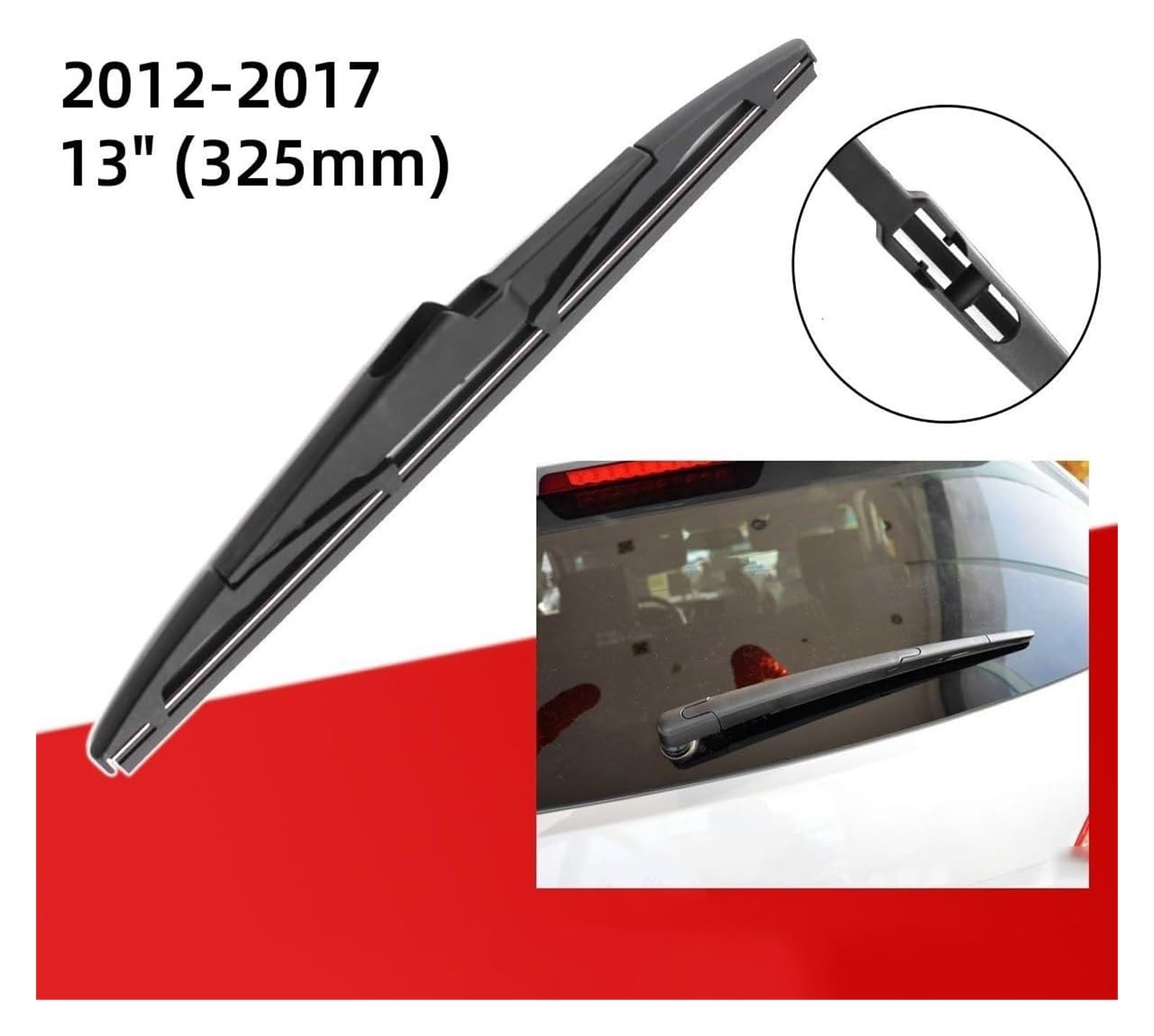 Tergilunotto Automobilistico per Hyundai per Santa Fe DM 2012 2013 2014 2015 2016 2017 Anteriore Posteriore Spazzole Tergicristallo Spazzole J Gancio Spazzole Tergicristallo Auto