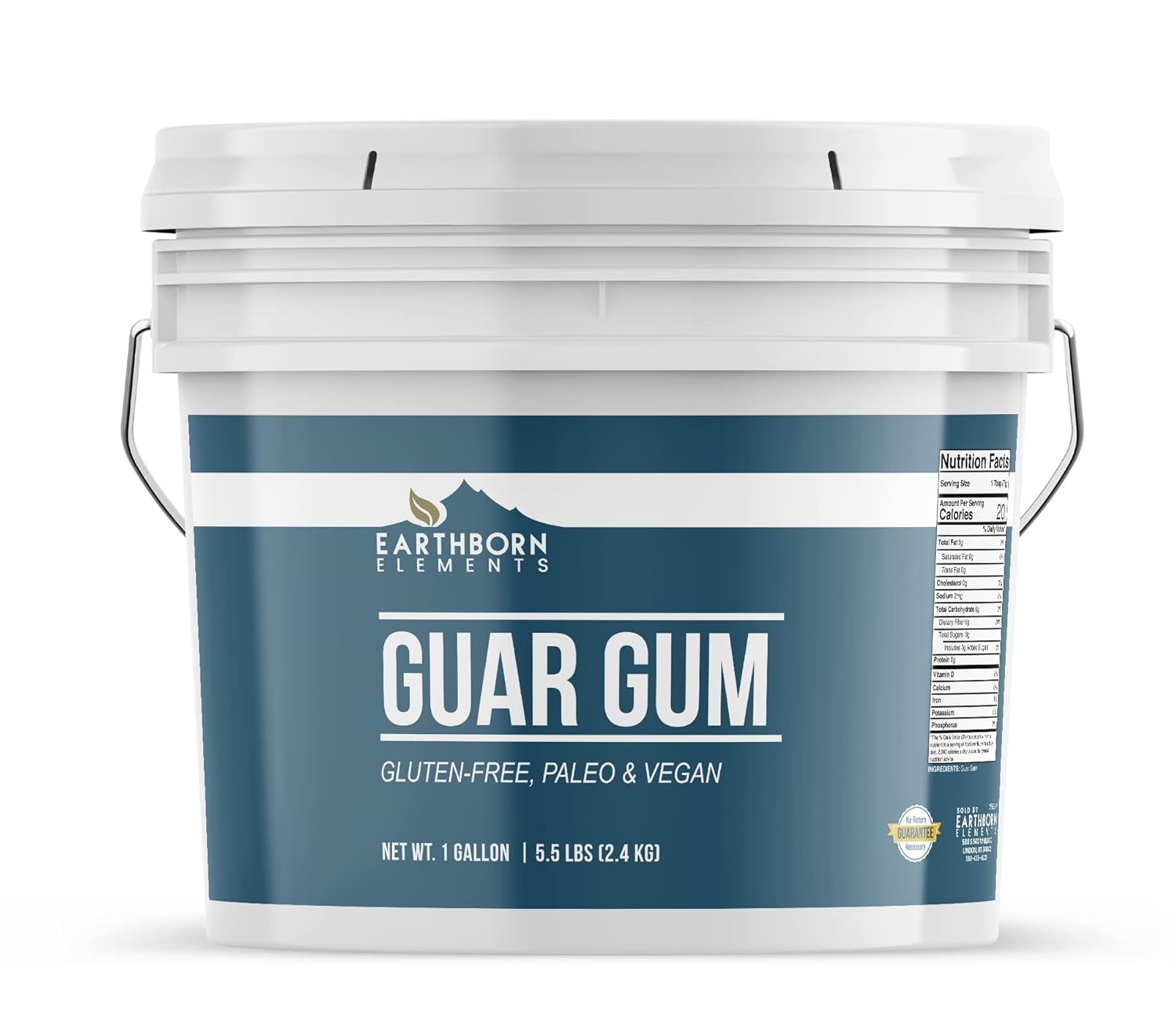 Earthborn Elements Guar Gum and Arrowroot Powder Bundle, Various Sizes, Baking, Thickener & Binder