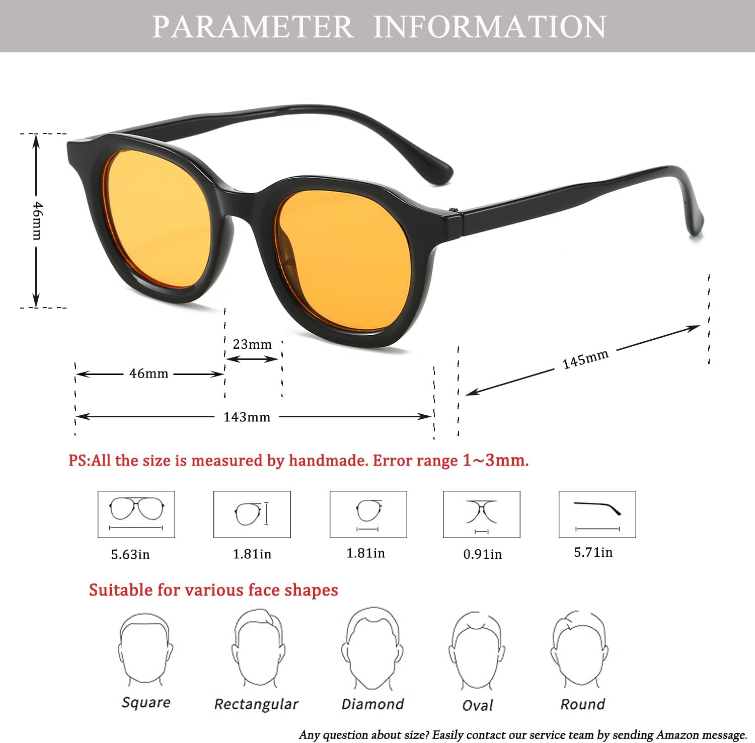 Retro Round Sunglasses for Women Men Fashion Simple Circle Sunglasses UV Protection - Image 4