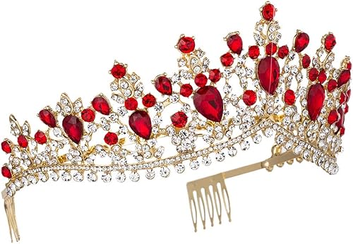 Miniatura 3 de Diadema con diamantes de imitación reales de cristal y reina para bodas, concursos de cumpleaños, coronas de princesa para mujeres y niñas