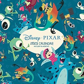 Disney Pixar Calendar 2023 - Month to a View Planner 30cm x 30cm - Official Merchandise