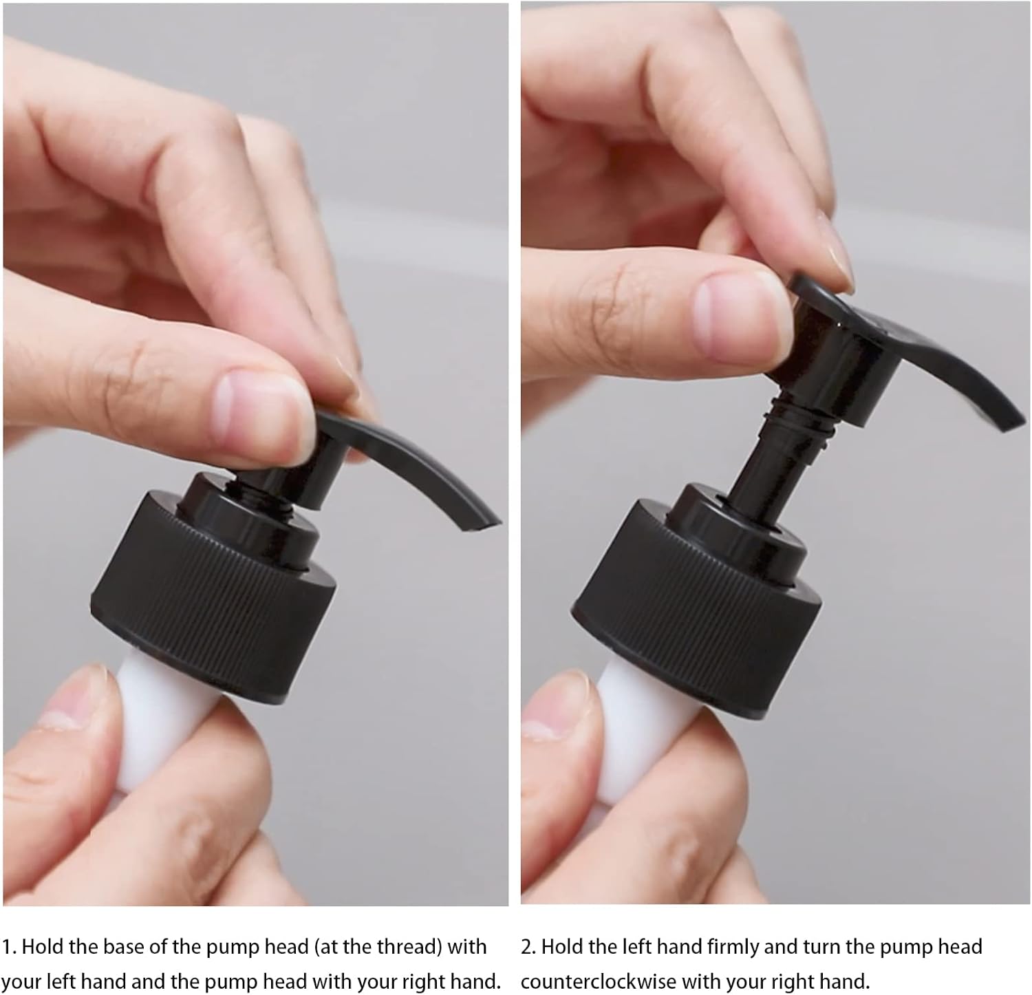 17 oz Hand Soap Dispenser Glass Liquid Dish Soap Bottles, Refillable Empty Lotion Pump Bottles for Bathroom Decor, Kitchen Sink, Matte Design, White, Pack of 2 - Image 5