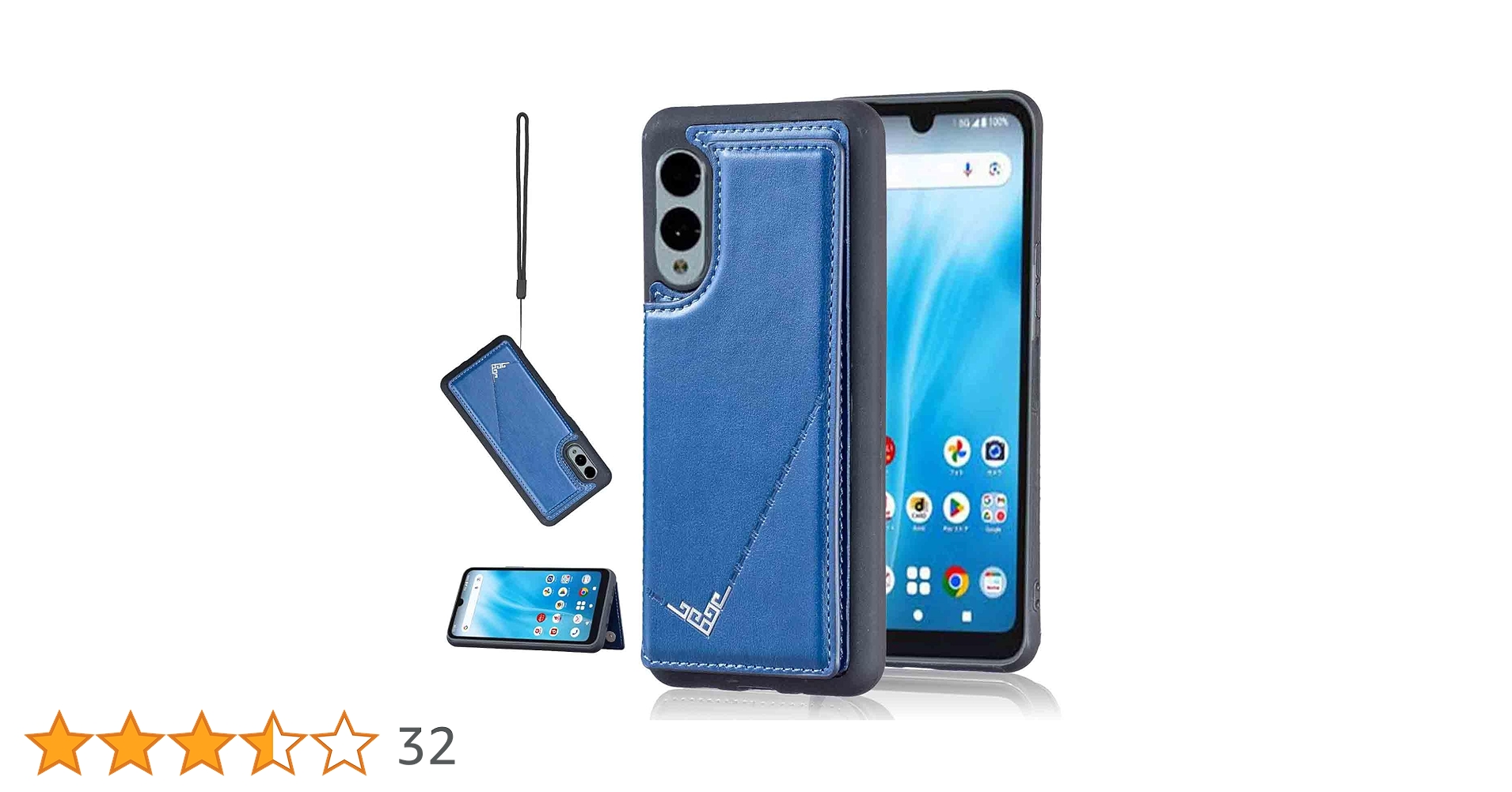 arrows - arrows we2  f-52e ライトブルー　本体 ケース付き arrows 新古品 F-52E We2 ライトブルー SIMフリー ドコモ スマホ