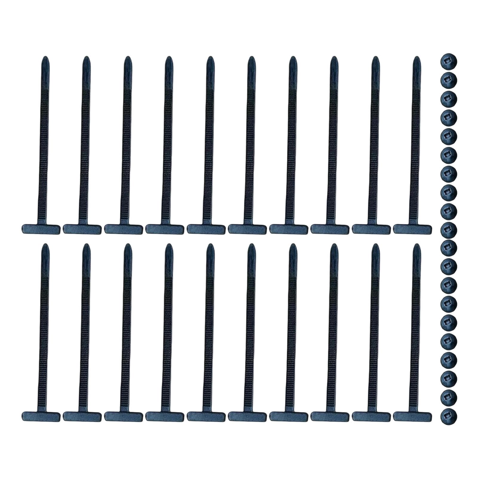 Hdoytxxm B 20/50/100Pcs Nylon Universals Cable Tie Uckle Ties Car Repair Locking Zip Ties Holder Tool For Car, Garage & Home Universals Tie Uckle