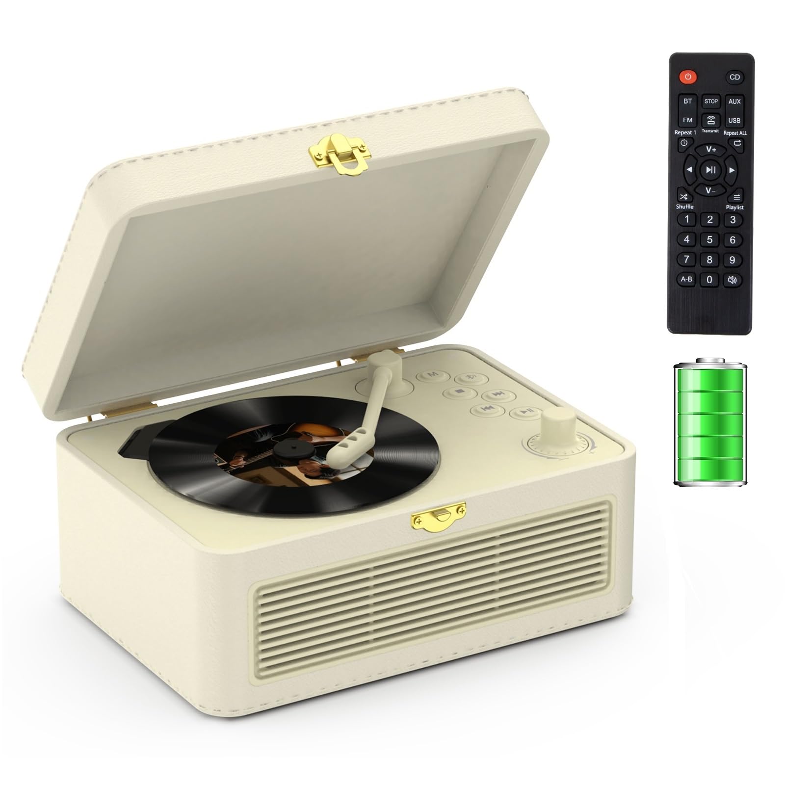 Amazon.co.jp: Kegaudio ポータブル CDプレーヤー Bluetooth 受信/送信