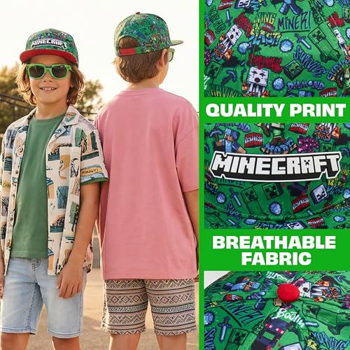 Image of Get Trend Pokemon | Minecraft | Fortnite | Super Mario Kids Baseball Cap, Sunglasses Set UV Protection, Gamer Gifts for Boys