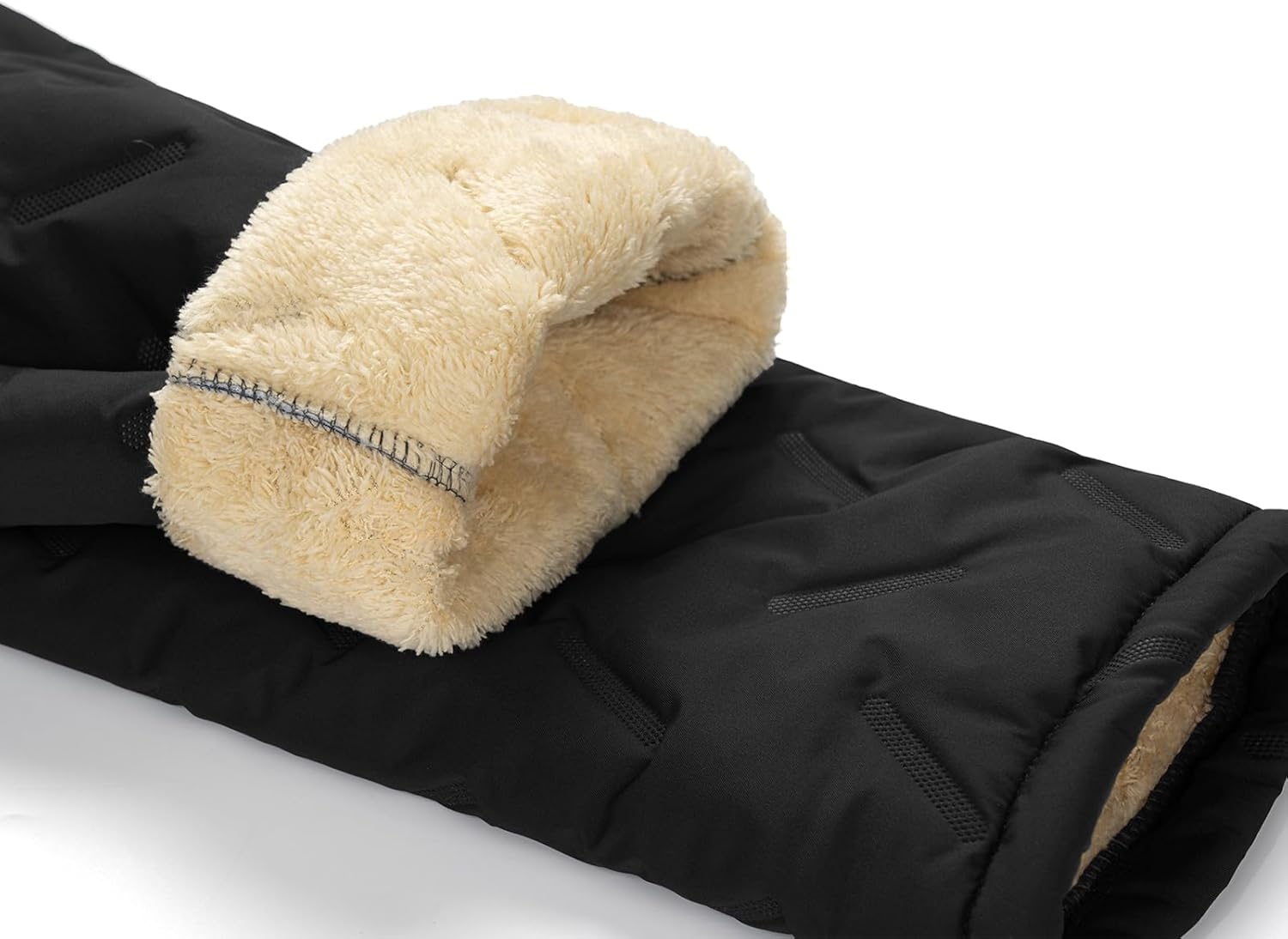 MANLUODANNI Men's Winter Fleece Sweatpants Sherpa Lined Pants Active Drawstring Jogger Trousers - Image 2