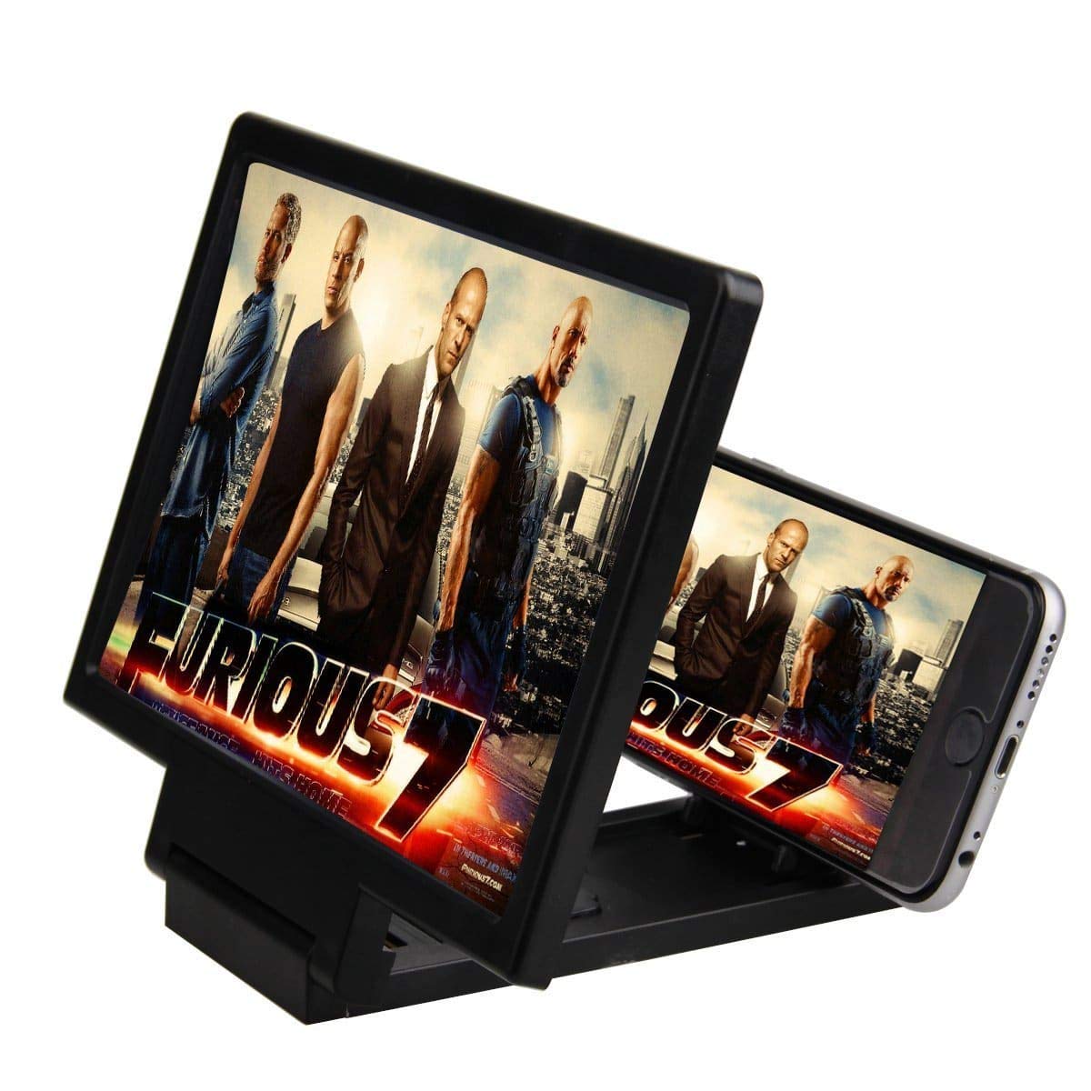 TRIDEO HD Big Screen Mobile Enlarged | 3D Screen Projector | Magnifier Eye-Protective/Foldable/Lightweight/Anti-Radiation | Easy to Carry Box for All Smartphone Devices-picture-20