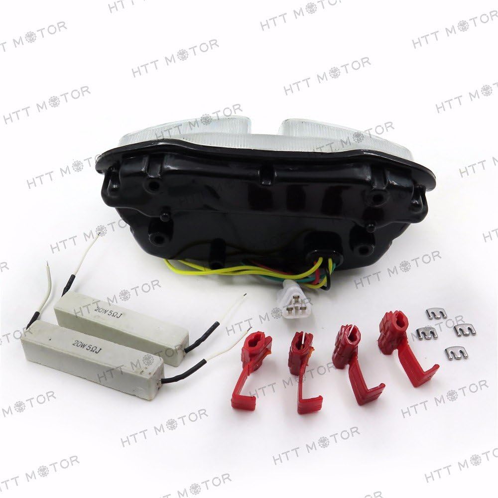 MT044- Tail Light Brake Light Compatible with 2006 2007 Suzuki Gsxr 600 Gsx-R600 750 Gsx-R750 Clear