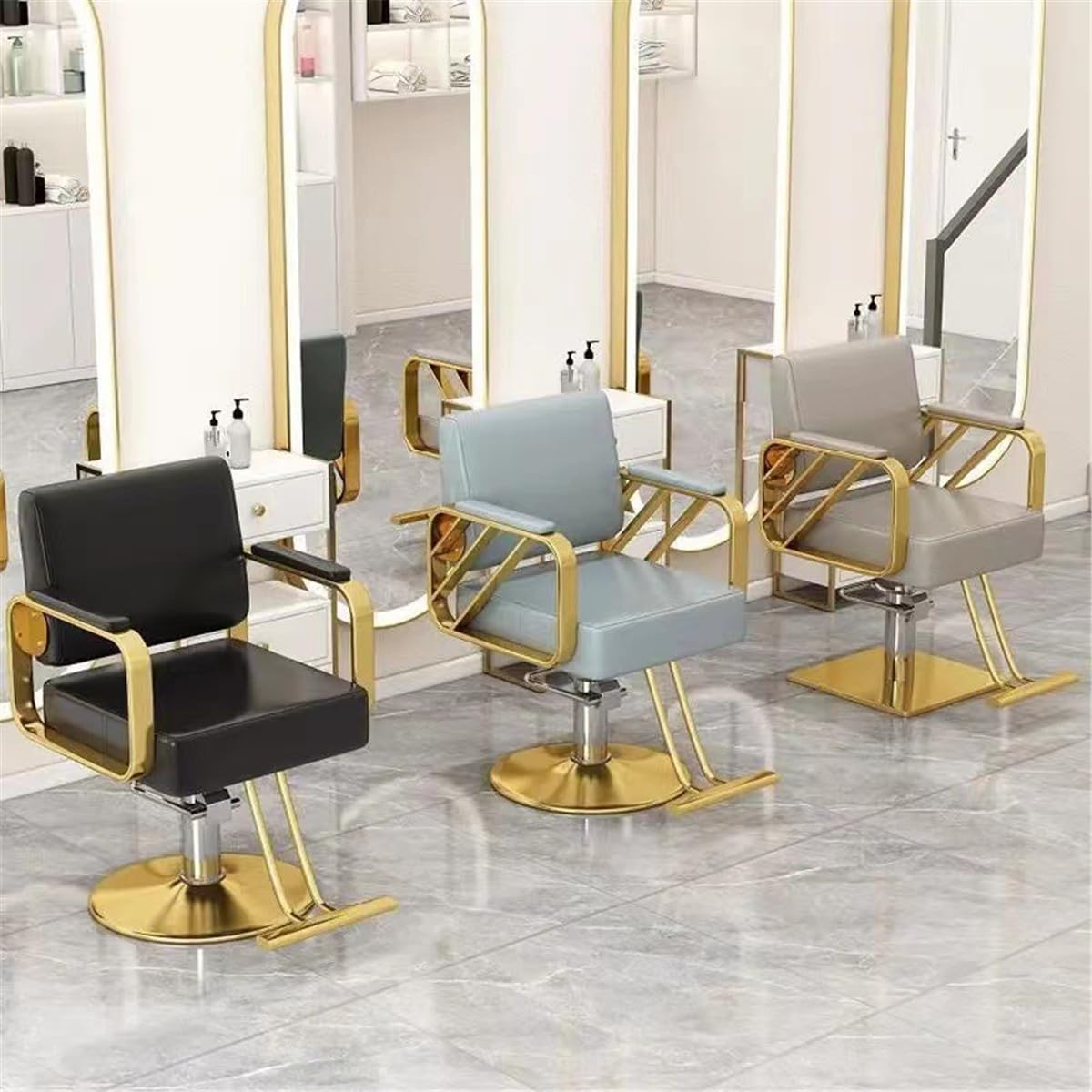 Verstellbarer Friseurstuhl, Friseurstuhl, Salonstuhl, höhenverstellbar, hydraulischer Stuhl, Friseurstühle, Salon, hydraulischer Liegestuhl, Hydraulikpumpe, professioneller Shampoo-Stuhl, S