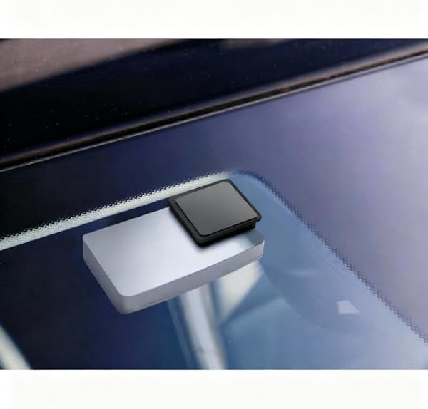 Tûche 1 pezzo, Clip adesiva Telepedaggio Sistema di fissaggio supporto removibile. 3 x 3 cm (NERO) - 2