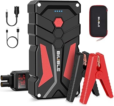 Car Battery Starter, 7000A Peak 12V Car Auto Jump Starter Power Pack with USB Quick Charge 3.0 Up to 10L Gas or 8.0L Diesel Engine