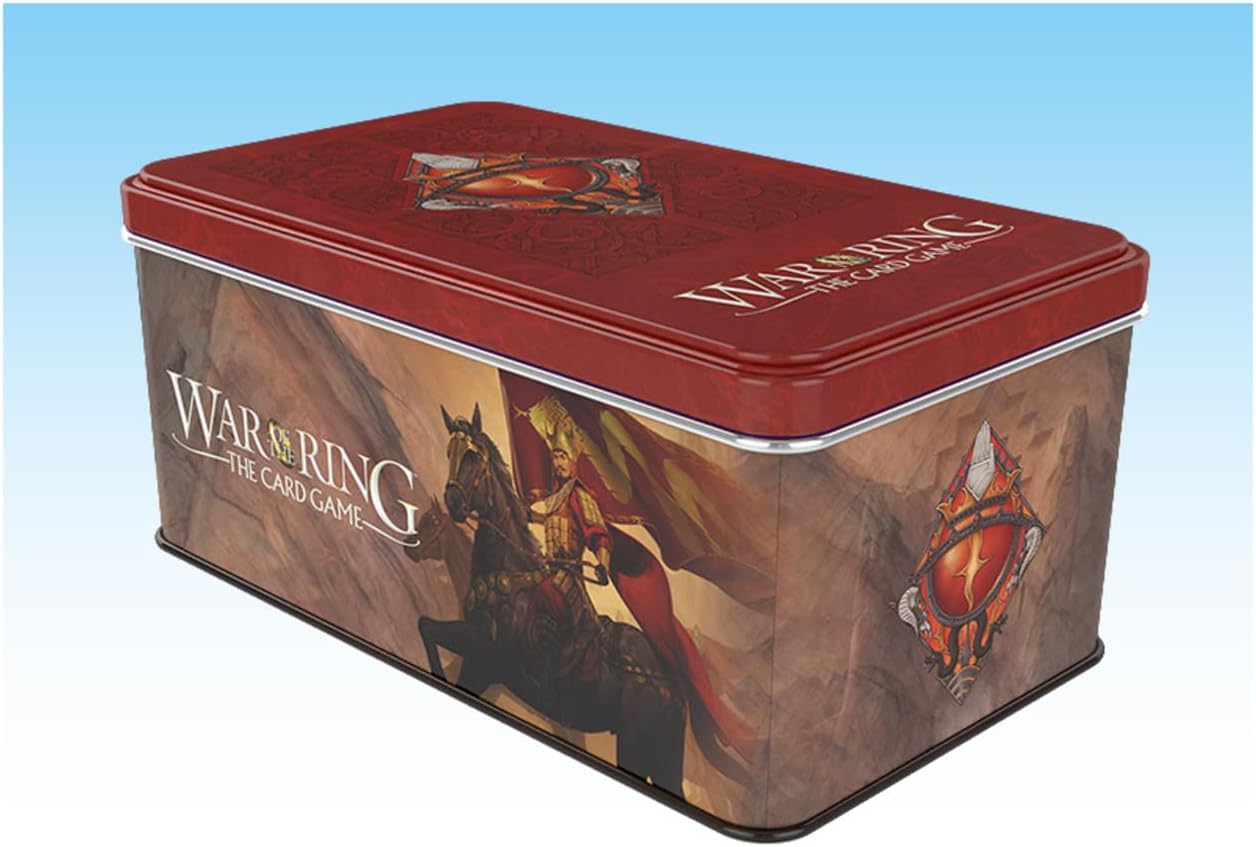 Ares Games War of the Ring The Card Game - Shadow Card Box and Sleeves (Red Bannerman version)