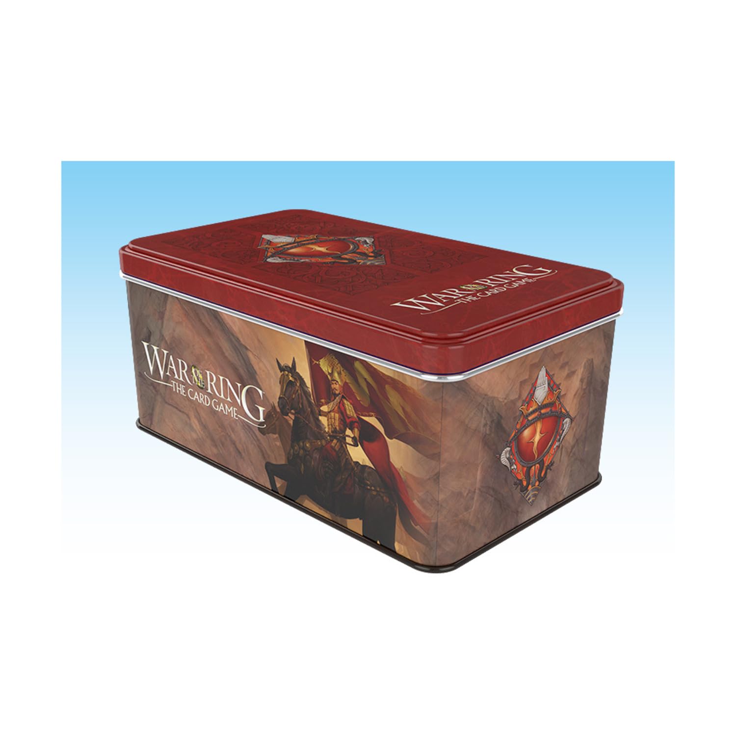 Ares Games War of the Ring The Card Game Shadow Card Box and Sleeves (Red Bannerman Version)