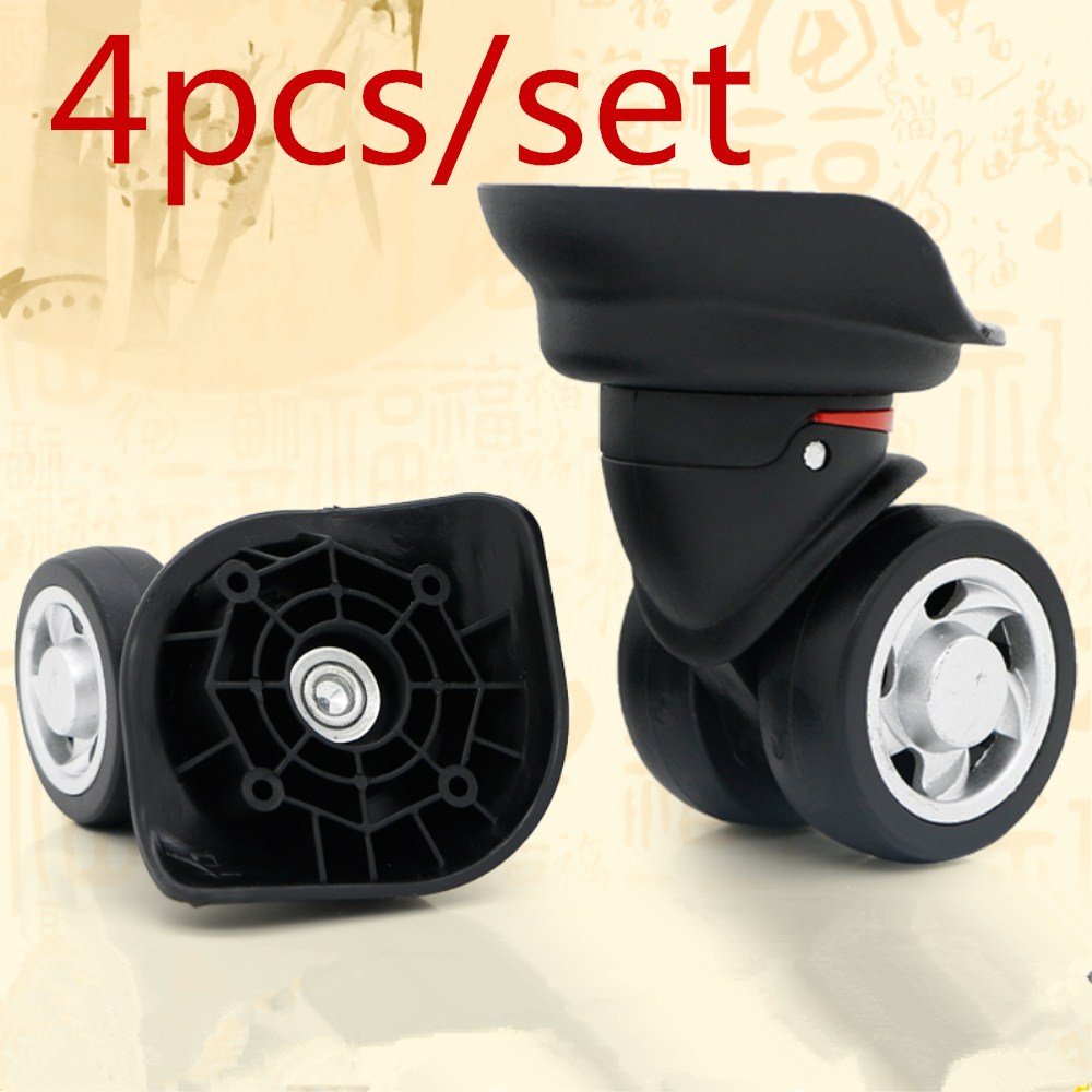 4pcs /Set Mute Connected Wheels for Replacement Luggage Wheels Wear Silent Draw bar Box DIY W055#