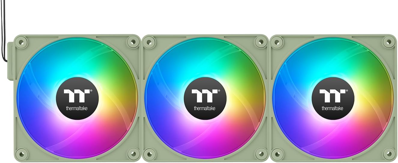 Thermaltake CT120 EX Reverse ARGB Sync Matcha Green 3 Pack Gehäuselüfter