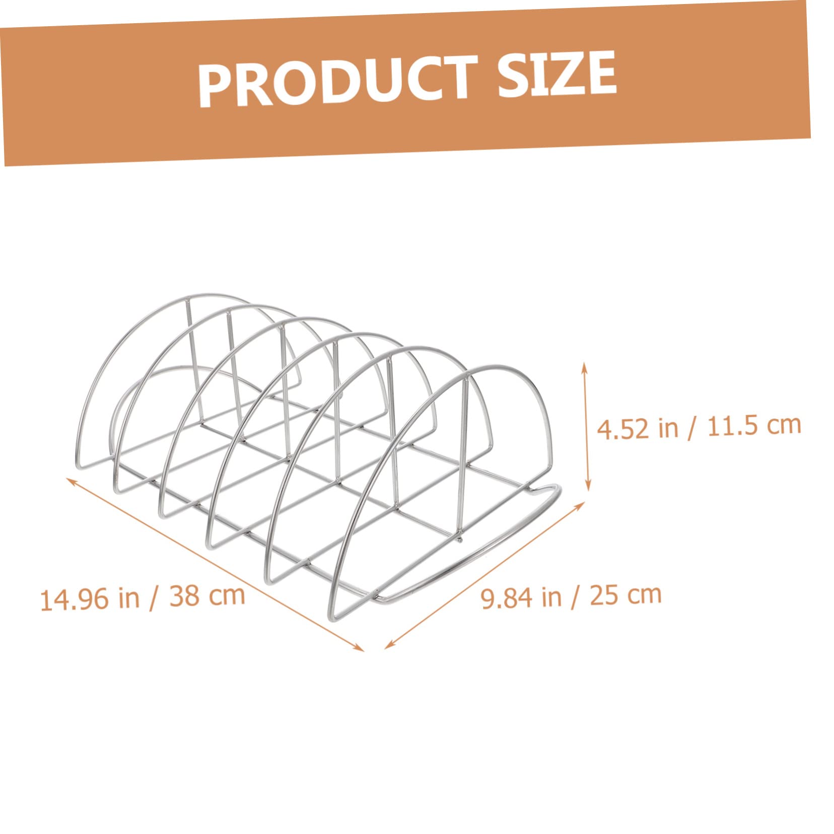 Mikikit Supporto per Costine per Barbecue in Acciaio Resistente all Usura Supporto Professionale per Costine per Barbecue Fornitura