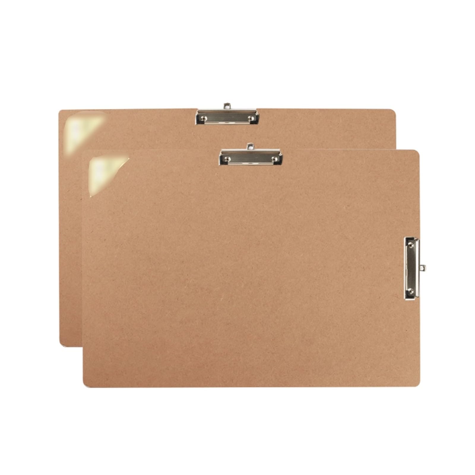 Carpeta de papel horizontal gruesa 4K con doble clip, tablero de archivo multifuncional, bloc de escritura rígido, fácil de transportar(2 pcs)