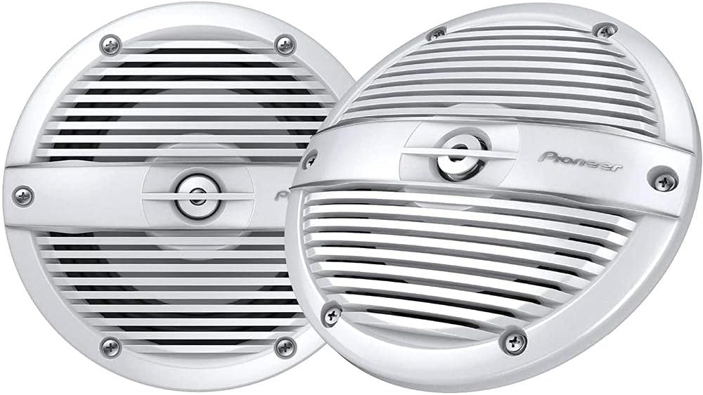 Pioneer TS-ME650FC 6-1/2" 2-Way Marine Speakers (White Classic grilles) (Renewed)