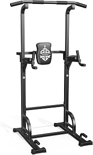 Sportsroyals Power Tower Pull Up Bar Station - 450 lbs Capacity Stable Dip Stand for Home Gym Full Body Workouts
