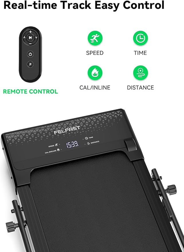Caminadora Eléctrica Plegable con Inclinación Automática 12% miniatura 5